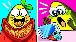 My Lazyness Vs Me Awesome Ideas For Laziest People Avocado Couple