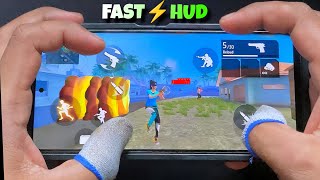 4 Finger Fast Gloowall Setting⚙️4 Finger Custom Hud Free Fire🔥Handcam Gameplay😱Redmi 11X 5G