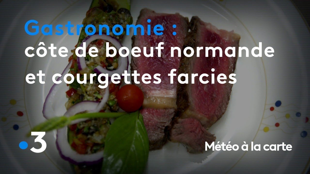 Gastronomie Cote De Bœuf A La Normande Et Courgettes Farcies