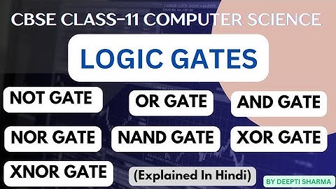 Logic Gates - NOT , AND , OR , NOR , NAND , XOR , XNOR | Boolean Logic | Truth Tables | Class 11 CS
