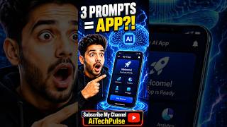 AI Ne Sirf 3 Prompts Me App Bana Diya 😱 | No Coding Needed? #AI #Shorts