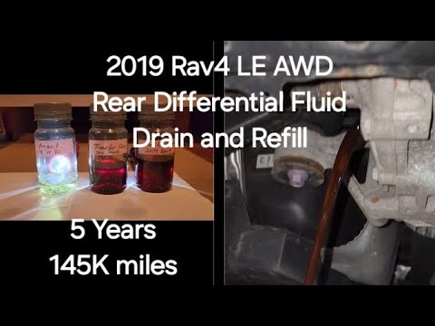 2019 Toyota Rav4 LE AWD Rear Differential Fluid Change - YouTube