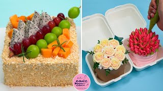 Mini Rose Cake Decorating Tutorials Ideas For Cake Lovers | My Favorite Fruit Cake Design