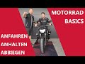 Anfahren, Anhalten und Abbiegen mit dem Motorrad! Motorrad Basics