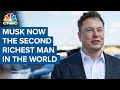 Elon Musk is now the second richest man in the world, surpassing Bill Gates