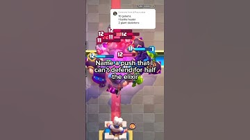 Make a push I can’t defend for half the elixir #clashroyale