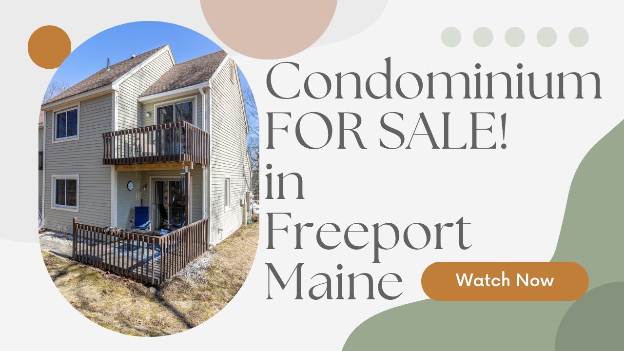 Condominium for sale in Freeport Maine 4 Linwood YouTube