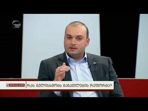 მამუკა ბახტაძე განათლების რეფორმაზე გადაცემაში პირისპირ