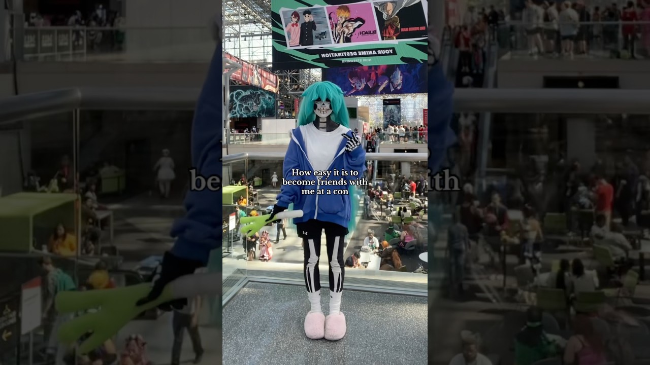 If we click I will be talking to you for a while LMAOO #cosplay #cosplayer #sans #miku #animenyc