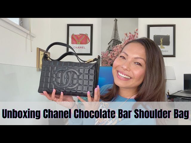 Chanel Vinyl Chocolate Gold Chain Bar Bag · INTO