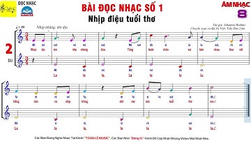 BÀI ĐỌC NHẠC SỐ 1 - LỚP 8 | SGK Chân Trời Sáng Tạo | ÂM NHẠC 8 || Video dễ học dễ thuộc
