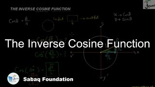 The Inverse Cosine Function, Math Lecture | Sabaq.pk