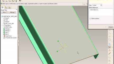 Wildfire 5.0 Intent Datum References Sheetmetal