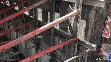 Kho Tư liệu Xây dựng - Hệ thống cốp pha vách tầng hầm đổ bê tông lần 2