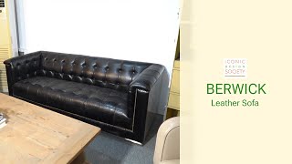 Berwick Tufted Genuine Top Grain Leather Sofa Berwick Tufted Genuine Top Grain Leather Sofa