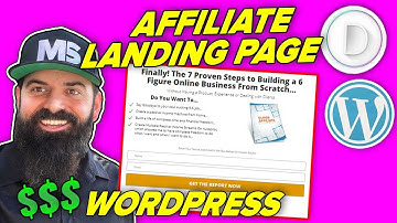 How to Create a Landing Page for Affiliate Marketing with Wordpress and Divi Theme