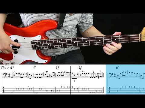 Freddie King - That Will Never Do (Bass cover with tabs)