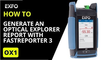 Generate an Optical Explorer (OX1) report with FastReporter 3 | How-To