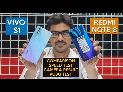 Redmi Note 8 vs Vivo S1 Comparison   Speed Test   Camera Result   Benchmark Score   PUBG Test