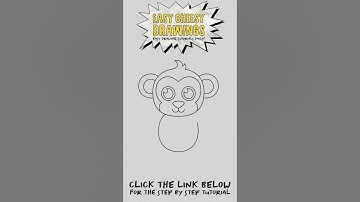 How to Draw a CUTE MONKEY 🐵 | Easy Step-By-Step Drawing Tutorial