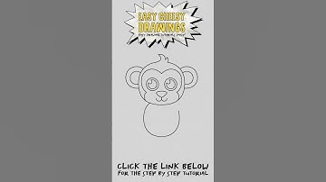 How to Draw a CUTE MONKEY 🐵 | Easy Step-By-Step Drawing Tutorial