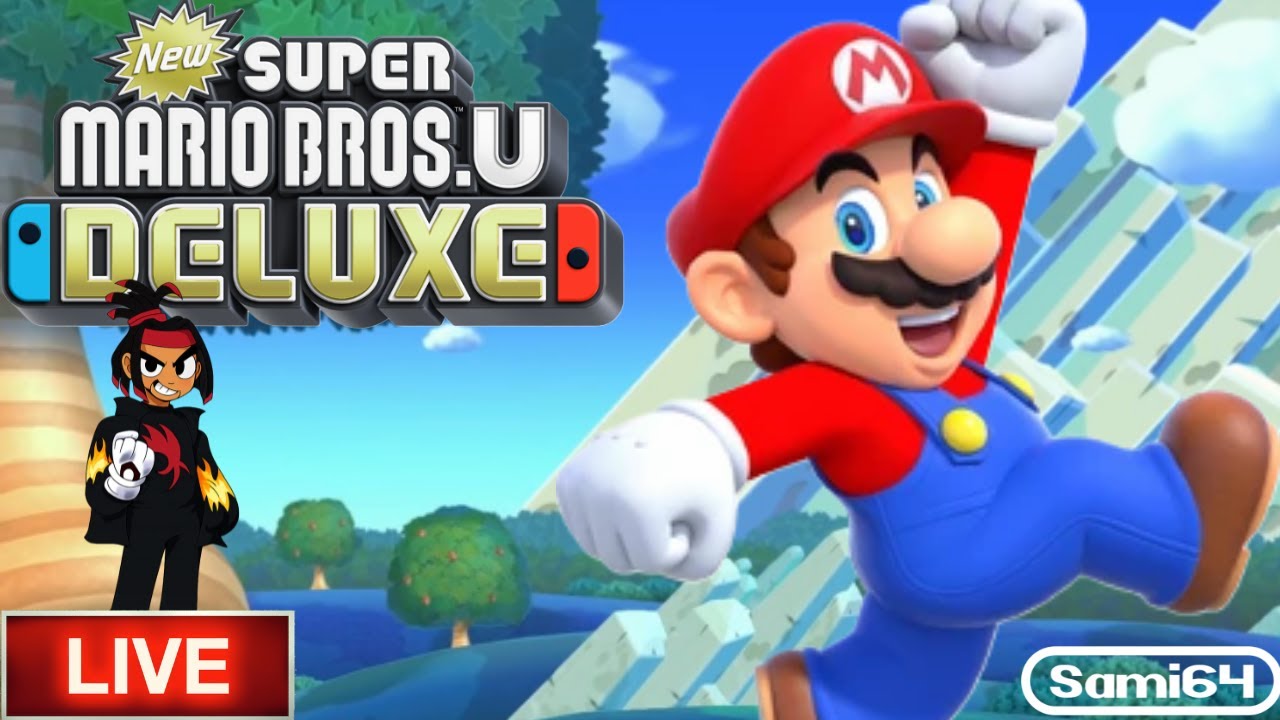 Let's Play New Super Mario Bros U Deluxe - Live Stream (Road to 2K