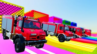 TRANSPORTING VOLKSWAGEN ALL DEPARTEMEN CARS & MERCEDEZ AMBULANCE WITH MAN TRUCK FS22 #2