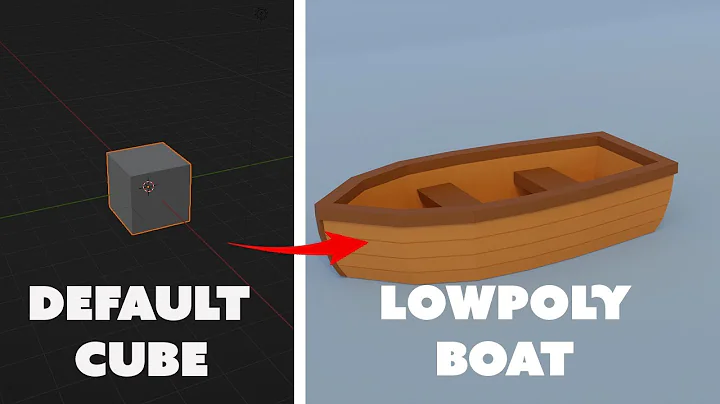 Low Poly Boat Blender Tutorial For Beginners!
