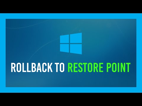 Video: How Do I Restore A System Through A Rollback Point?