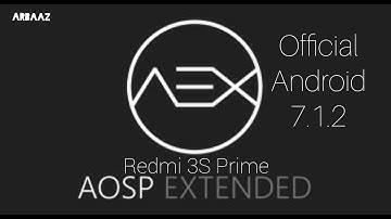 (OFFICIAL) AOSP Extended AEX Rom For Redmi 3S/PRIME  (SUPER STABLE ROM)