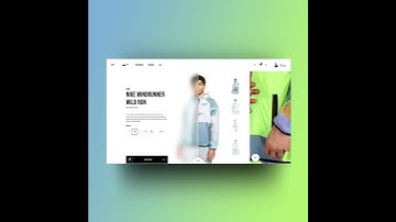 Nike clothes website design  UI/UX Design Animation Examples For Inspiration