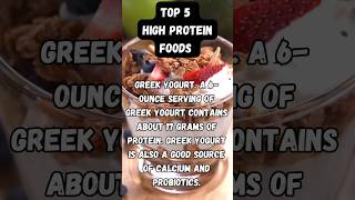 Top 5 PROTEIN FOODS ?shorts diet health food