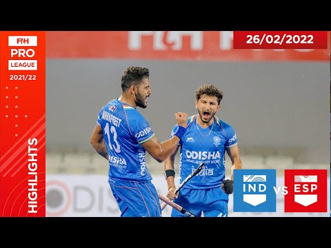 FIH Hockey Pro League Season 3: India vs Spain (Men), Game 1 highlights