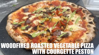 Delicious Roasted Vegetable Pizza with Fragrant Courgette Pesto