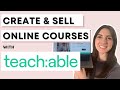 Full tutorial how to create  sell online courses with teachable