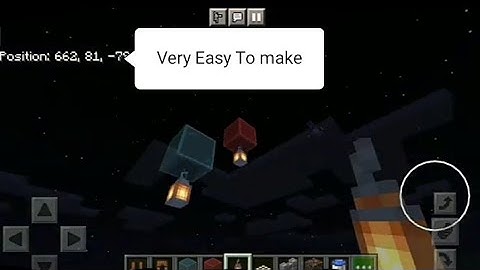 how to make floating lanterns #decoration in Minecraft #Shorts