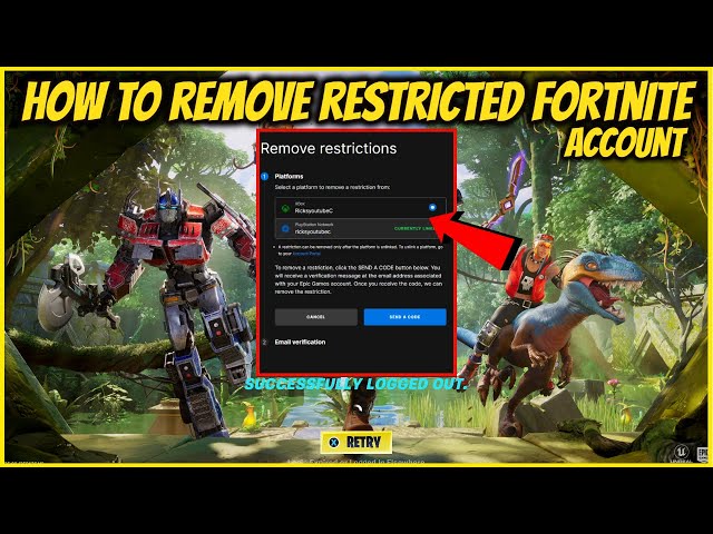 PSA: Unlinking Fortnite From Your PSN Will Not Unlock Restricted Platforms  – The Gamer With Kids