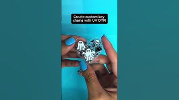 The customizing options are endless with our UV DTF! 🔑👻🩵