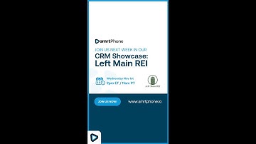 Join us Next Week in our CRM Showcase Featuring Left Main REI