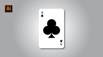 How To Create Clubs Card in Adobe Illustrator ( playing cards) #tutorial