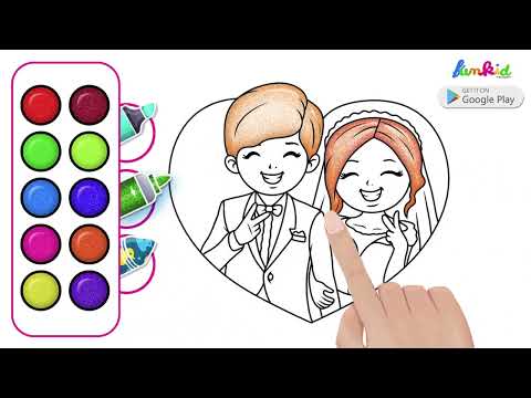 Princess Wedding Coloring Game