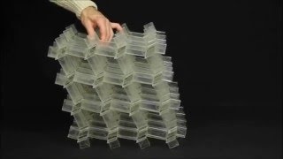 A three-dimensional actuated origami-inspired transformable metamaterial with multiple degrees