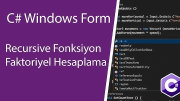 C# Recursive Fonksiyon ile Faktoriyel Hesaplama