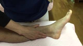 復溜の取穴から押し手