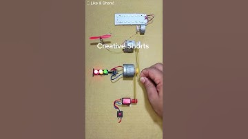 Running Three Different Types Dynamo Generator With A Mini DC Motor_ DC Motor #dcmotor #tech #shorts