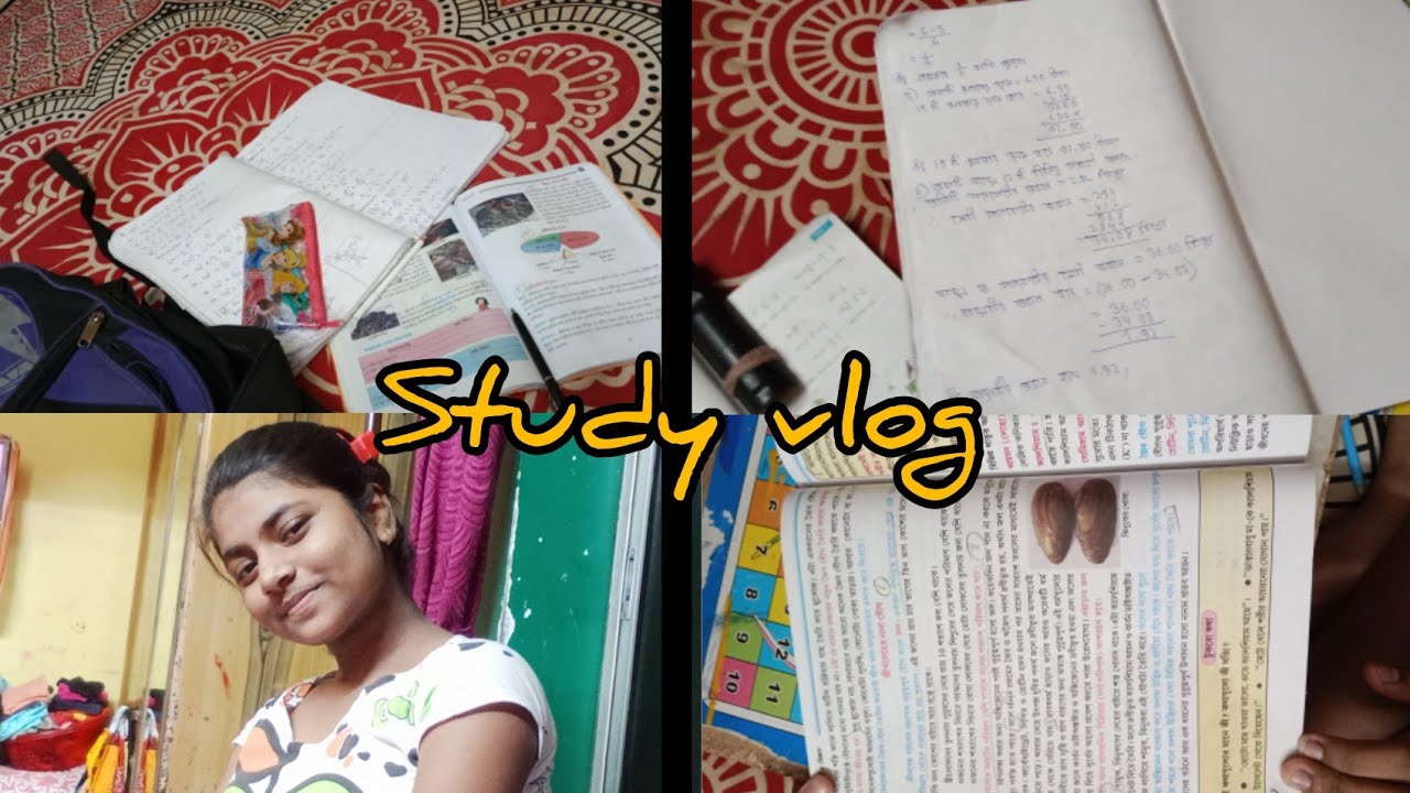 My *4 hours* long study routine..Sunday special morning to night ...