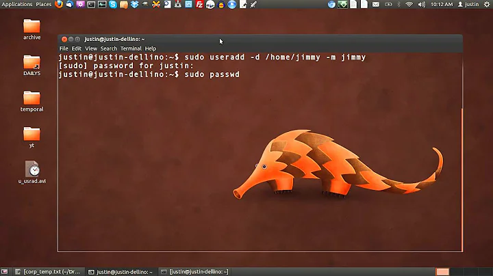 add new users in ubuntu 12.04