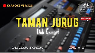 Taman Jurug-Didi Kempot | Karaoke Version | Nada Pria | HIGH QUALITY