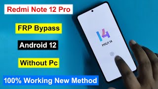 Redmi Note 12 Pro FRP Bypass Android 12 | Gmail/Google Account Unlock Redmi Note 12 Pro Without Pc screenshot 5