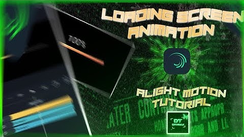 🔥Loading screen animation in Alightmotion Tutorial🔥